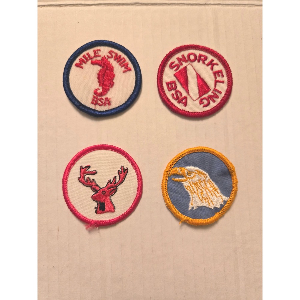Boy Scouts of America‎ Vintage Patches: Lot of 4 Small